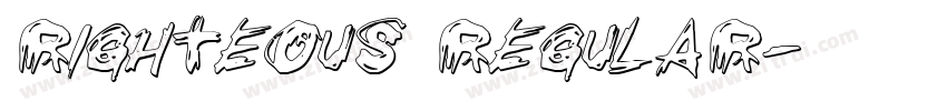 Righteous Regular字体转换